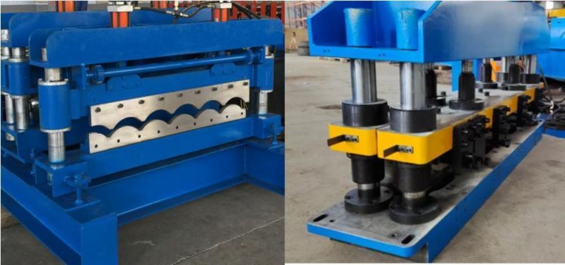 1100 Glazed Tile Pressing Step Making Machine Glazed Roofing Tile Roll Forming Machine