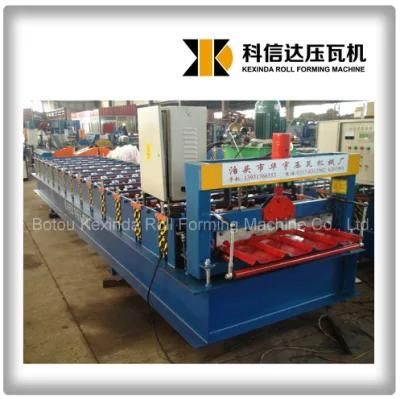 PPGI Glazed Roof Tile Roll Forming Machine with Ce Certification