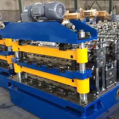 Thicker Material and Color Steel Glazed Tile Roof Double Layer Roll Forming Machine