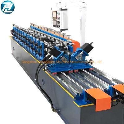 C Channel Roll Forming Machine with Punching Word, Holes Function for Drywall