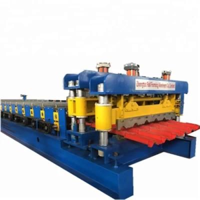 1010mm 1200mm Tile Glazed Step Tile Forming Machine Steel Making Roll Forming Machine