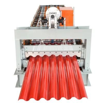 Steel Metal Roof Trapezoidal and Corrugated Iron Roofing Sheet Tile Making Roll Forming Machine Building Material