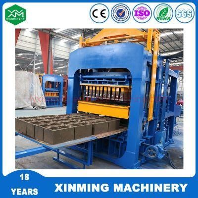 Small Investment Qt10-15 Automatic Concrete Cement Hollow Interlocking Paver Brick Making Machine for Construction Materials