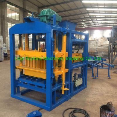 Qt4-25 Semi Automatic Curbstone Block Plant Paving Block Moulding Machine