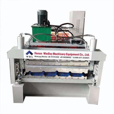 Double Layer Corrugated Profile Steel Roof Tile Roll Forming Machine