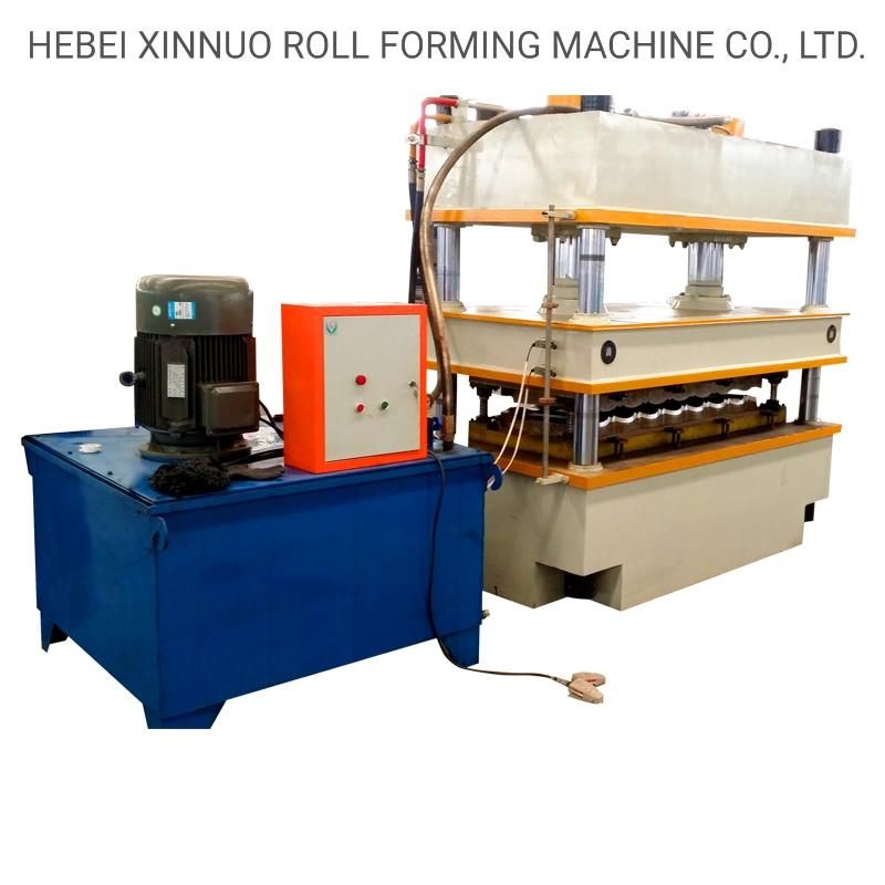 Xinnuo Color Stone Coated Aluminum Roof Whole Roll Forming Machine in Stock for Sale