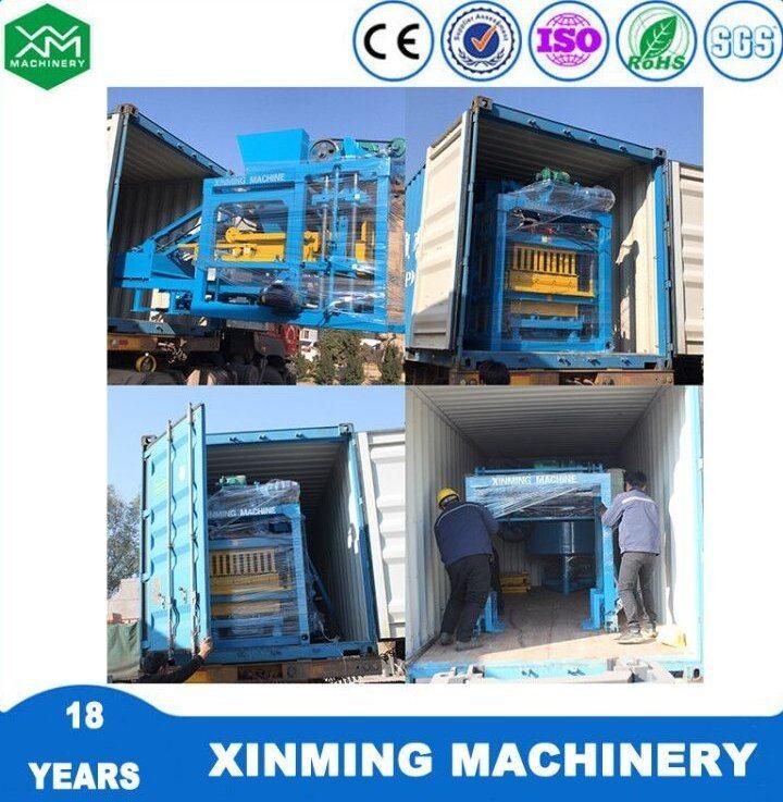 Brick Moulding Machine Qt4-25 Air Brick, Solid Brick, Curbstone Fully Automatic Block Making Machine