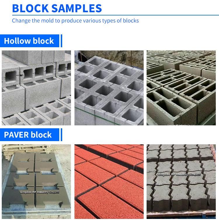 Automatic Qt6-15 Concrete Hollow Paver Block Brick Forming Machine