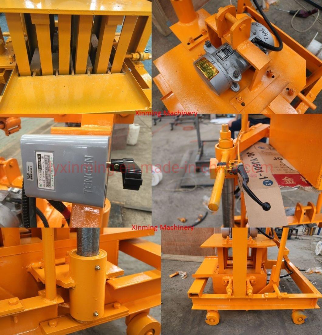 Factory Price Qmr2-45 Cement Concrete Hollow Solid Interlocking Brick Making Machine for Construction Materials