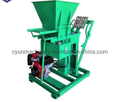 Cy2-25 Cheap and Small Semi Automatic Soil Cement Interlocking Brick Machine Price