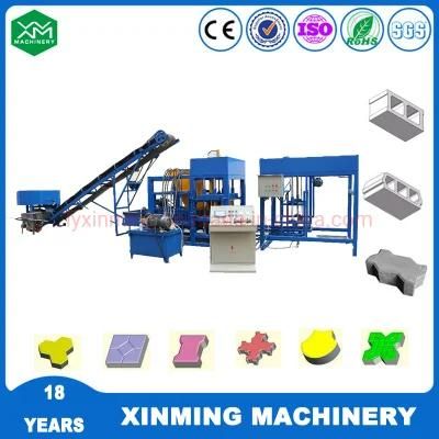 Factory Price Qt4-18 Automatic Cement Brick Machinery Hollow Soild Block Making Machine for Construction