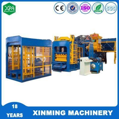 Qt6-15 Full Automatic Hydraulic Hollow Paving Solid Cement Concrete Brick Block Making Construction Machine with Factory Price