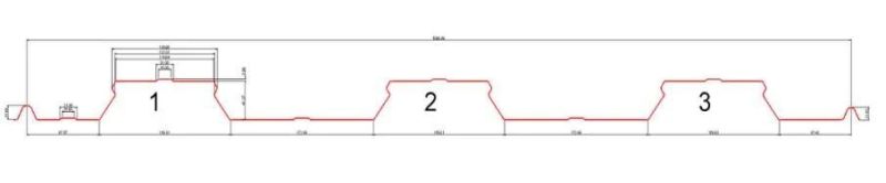 Roll Forming Machine for Yx41-333-1000 Decking Profile