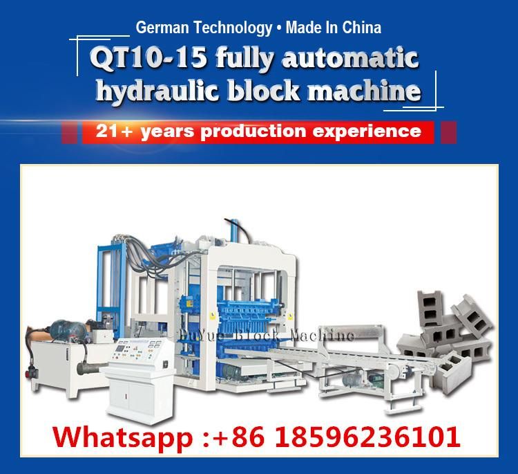 Hydraulic Paving Brick Making Machine Qt10-15 Fully Automatic Production Line