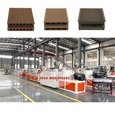 Outdoor Garden WPC Decking Making Machine WPC Flooring Production Line Plastic Machine WPC Profile Equipment Price