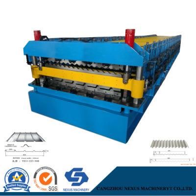 Double Layer Metal Used Roof Panel Roll Forming Machine with Automatic Stacker