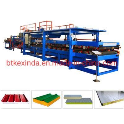 Kexinda Z Lock Sandwich Panel Roll Forming Machine Mineral Wool and Polyurethane Sandwich Panel Production Line