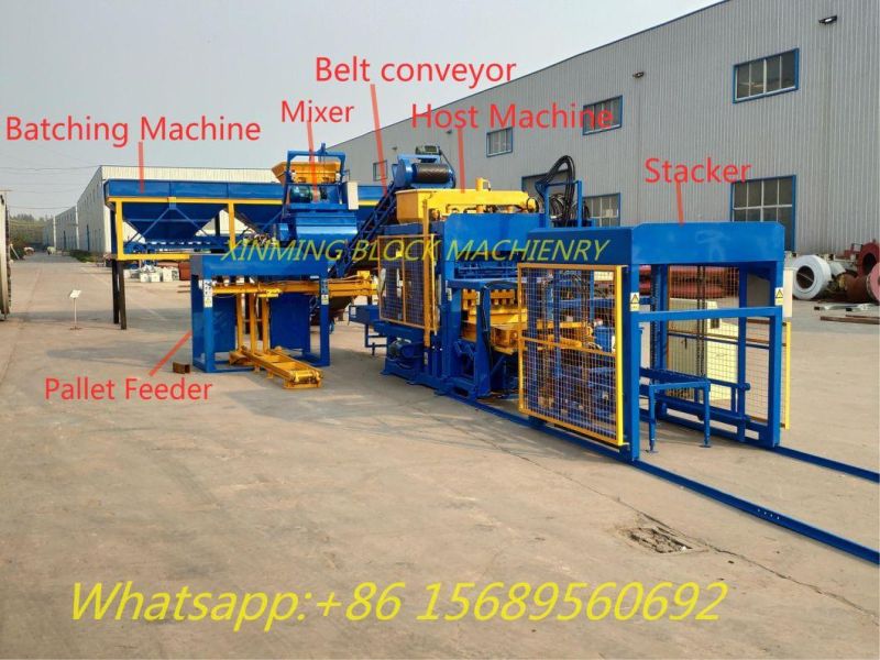 Qt 10-15 Full Automactic Block Making Machine Hollow Brick Making Machine, Solid Brick Making Machine, Pavior Brick Making Machine, Curved Brick Making Machine