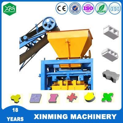 Semi-Automatic Qt4-24 Cement Block Making Machine Brick Making Machine for Small Investment