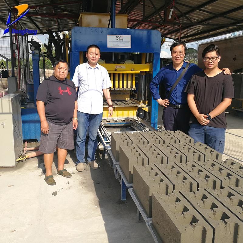 Qt4-25 Hydraulic Construction and Building Hollow Block Making Machine