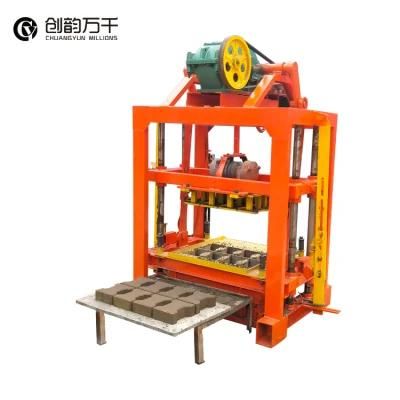 Mini Qmj 4-40 Interlocking Hollow Block Making Brick Making Machine