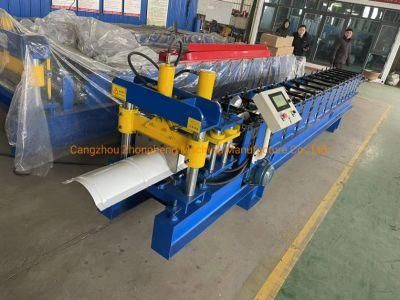 Galvanized Metal Roof Ridge C-a-P Roll Forming Machine Watershed Roofing Sheet Making Machine Tile Making Machinery