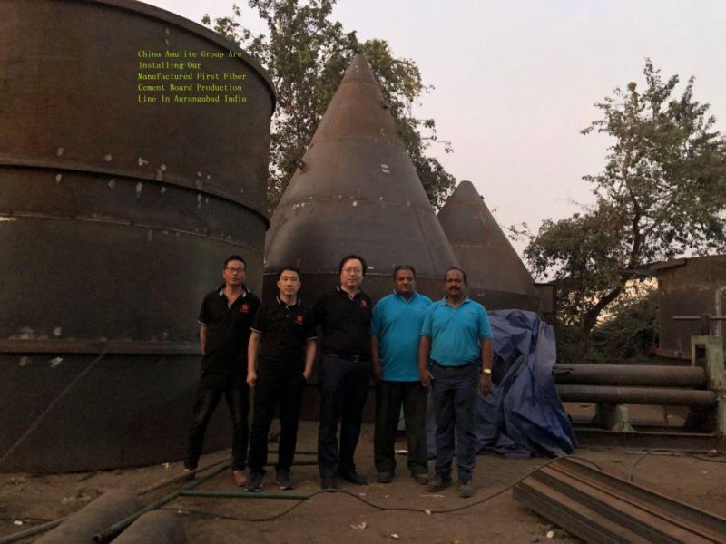 Machine Test Run-Cambodia High Precision Automatic Calcium Silicate Board Production Line