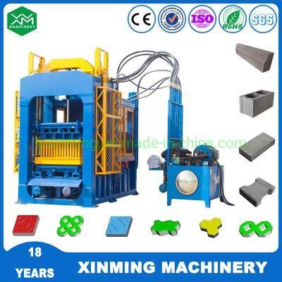 Qt8-15 Automatic Concrete Hollow Block Making Machine Cement Hydraulic Brick Making Machine