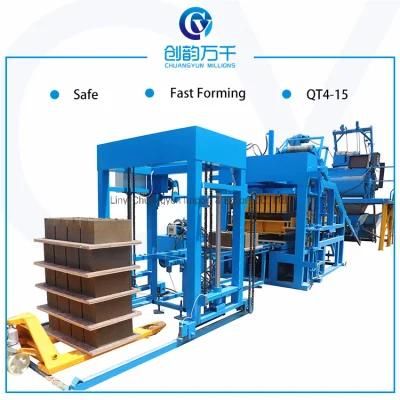 Qt4-15 Concrete Block Making Machine Manufacturer Paver Block Making Machine Price