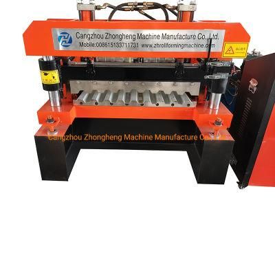 G550 Strength Material Metal Steel Coil Sheeting Machine with 7.5kw Motor