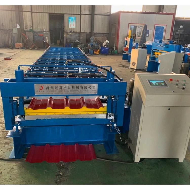 Double Trapezoidal Layer Roof Tile Roll Forming Machine