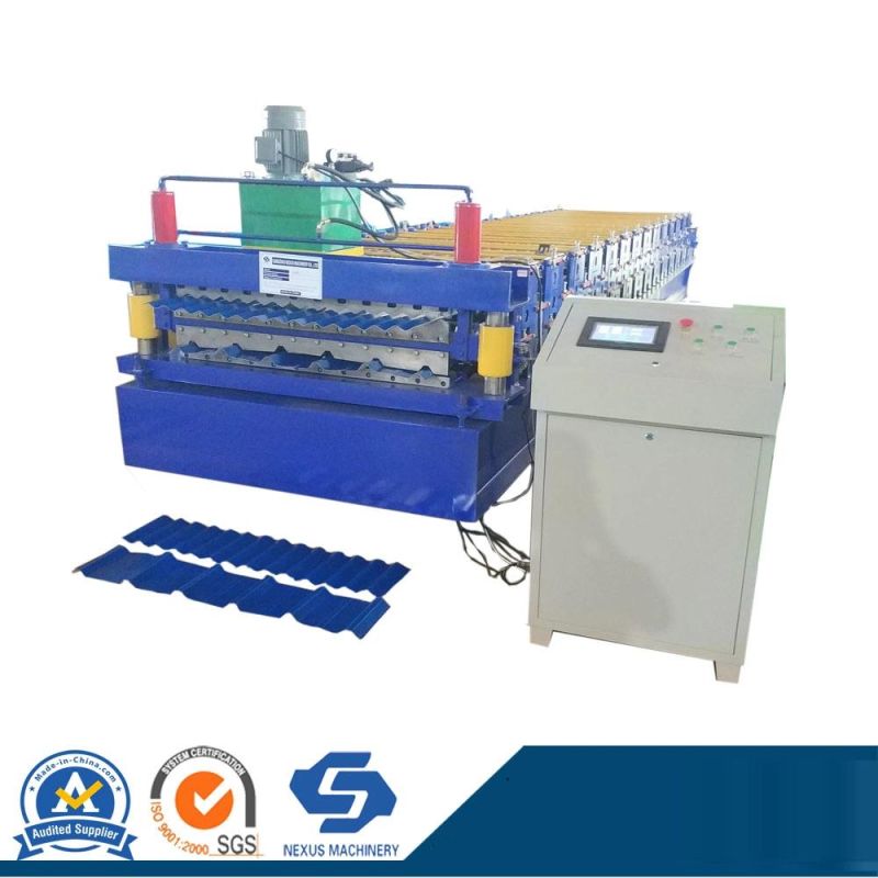 Double Layer Metal Roofing Sheet Roll Forming Manufacturing Machine