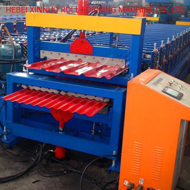 Double Layer Steel Profile Metal Roofing Sheet Panel Roll Forming Machine