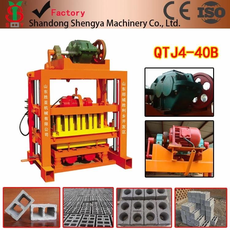 Qtj4-40 Sand Cement Brick Machine, Concrete Hollow Block Mould China
