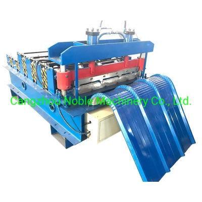hydraulic Steel Roofing Sheet Arch Span Curving Sheet Crimping Roll Forming Machine