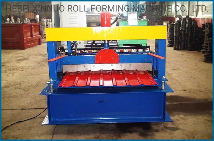 Xinnuo 900 Trapezoidal Color Steel Roll Forming Machine for Metal Roofing Sheet