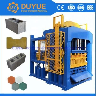 Huge Capacity Qt 10-15 Automatic Hydraulic Concrete Block Making Machine Paver Brick Machine in Africa