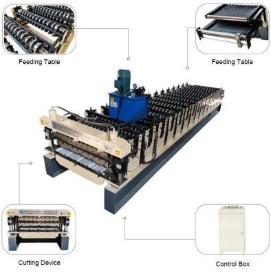 High-Speed Metal Roof Panel Double Layer Roll Forming Machine/Steel Double Layer Roll Forming Machine Manufacturer, Cold Roll Forming Machine.