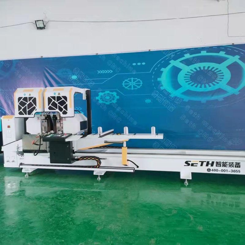China Suppliers. Aluminium Curtain Wall Fabrication Double Head Cutting Saw Machine