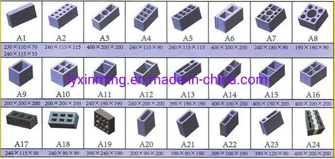 Qtj4-40 Semi-Automatic Concrete Hollow Brick Making Machine