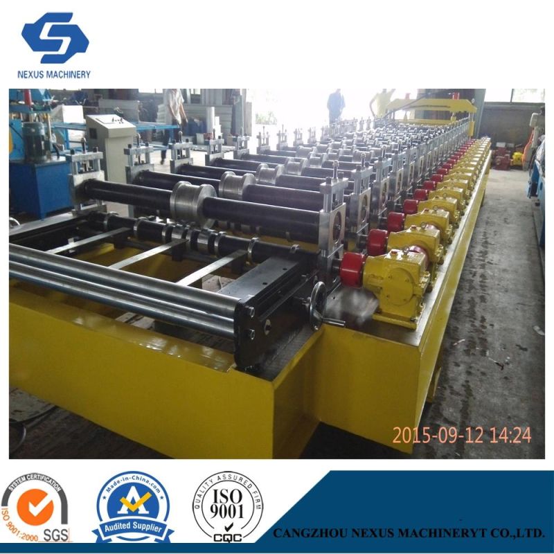 SGS Certificates Trapezoidal Profile Steel Roof Tile Sheet Rolling Forming Machine