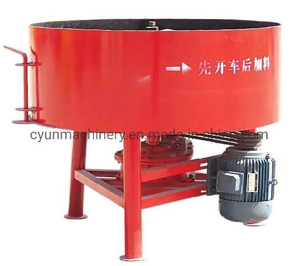 Cheap and Small Jq350 350L Pan Mixer Concrete Cement Machine Mixer