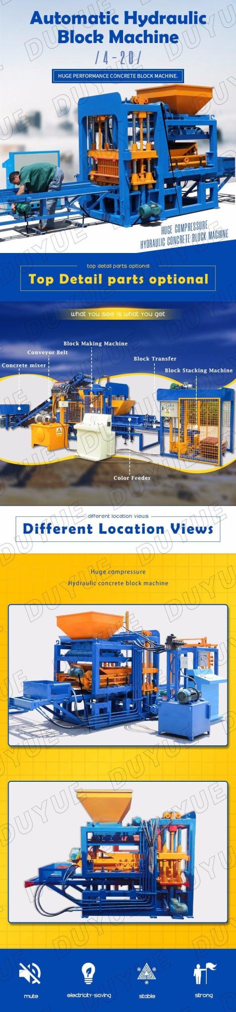 Qt4-20 Automatic Brick Laying Machine Cement Brick Machine Rate Operation Video Concrete Block Machine Price in Bangladesh