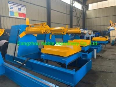 Low Price Most Popular Hydraulic Automatic Sheet Metal Coil Loading Uncoiler with Car