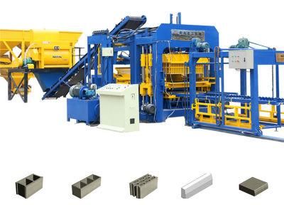 Qt15-15 Fully Automatic and Hydraulic Concrete Block Machine Block Rockit Quilting Machine in Africa