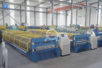 Trapezoid Metal Roof Ibr Sheet Roll Forming Machine Roof Tile Production Line