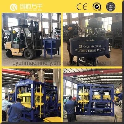 Qt4-25 Automatic Concrete Hollow Brick Paving Block Making Machine Loaded