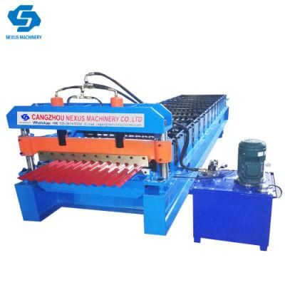 Color Steel Corrugated Roof Sheet Roll Forming Machine Used in Philippine