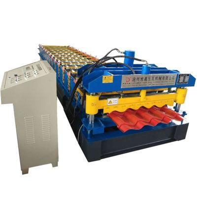 Easy Operate Automatic Colored Glaze Steel Tile Forming Machine