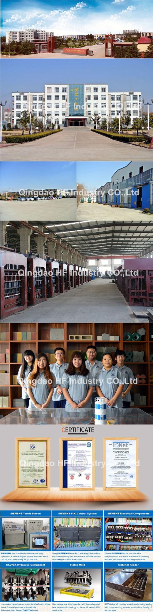 Machines for Making Concrete Blocks Qt10-15 Light Weight Brick Making Machine